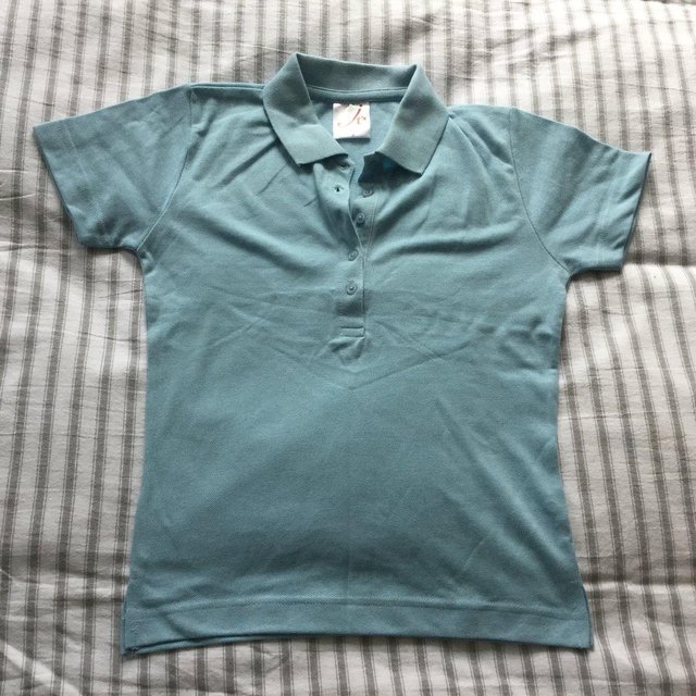 Preview of the first image of BN Unisex Quality Cotton Polo Shirts, Sky Blue, sz S & XL.