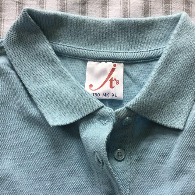 Image 9 of BN Unisex Quality Cotton Polo Shirts, Sky Blue, sz S & XL