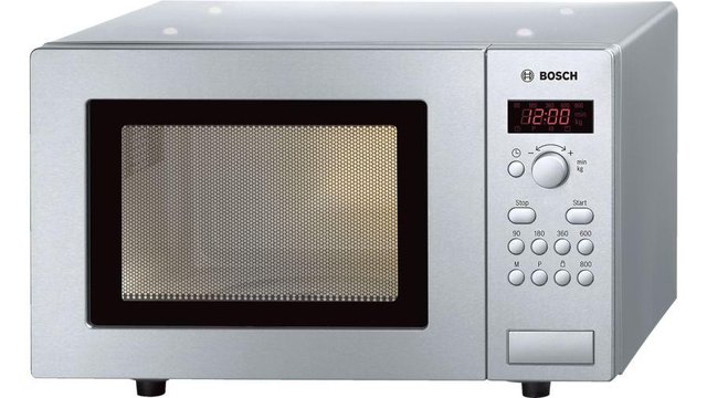 Preview of the first image of BOSCH SERIE 2 BRUSHED STEEL MICROWAVE-17L-800W-GRADED.