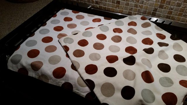 Preview of the first image of 2 x Ikea 20" x 20" brushed cotton cushion covers.