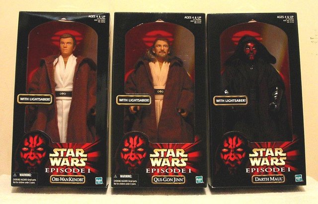 Preview of the first image of Star Wars Phantom Menace Hasbro 12 inch Figures.