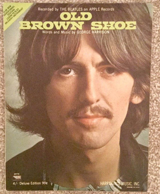 Preview of the first image of WANTED BEATLES "OLD BROWN SHOE" SHEET MUSIC.