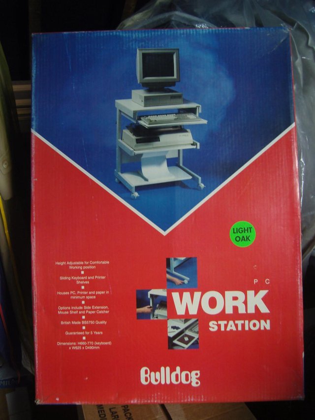 Preview of the first image of WORKSTATION/CONSOLE BY BULLDOG IN PRISTINE CONDITION.