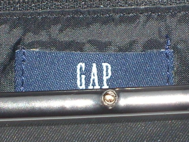 Image 2 of GAP Black Snap Top Handbag NEW!