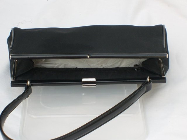 Image 3 of GAP Black Snap Top Handbag NEW!