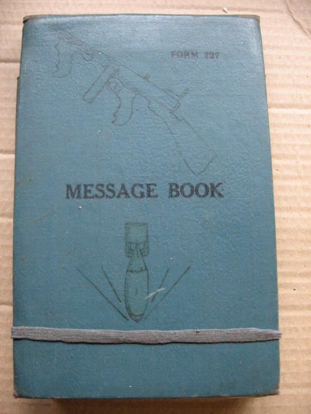 Preview of the first image of RAF Form 227 Message Book.