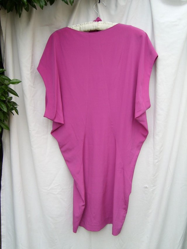 Image 3 of JOSEPH Vintage Pink Silk Tunic Top/Dress – Size 8