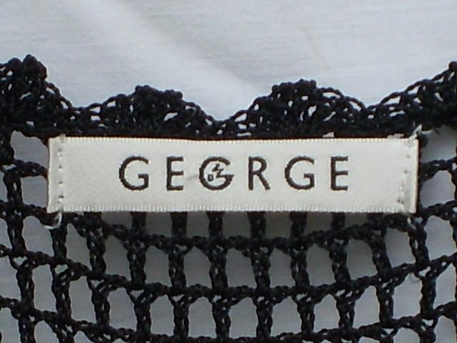 Image 2 of GEORGE Black Crochet Evening Cardigan - Size 16