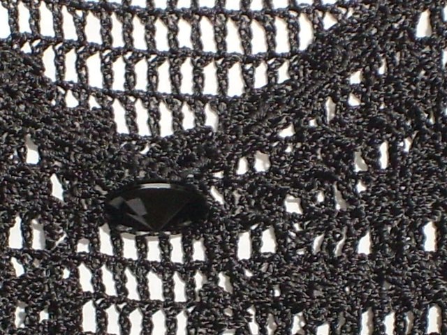 Image 3 of GEORGE Black Crochet Evening Cardigan - Size 16