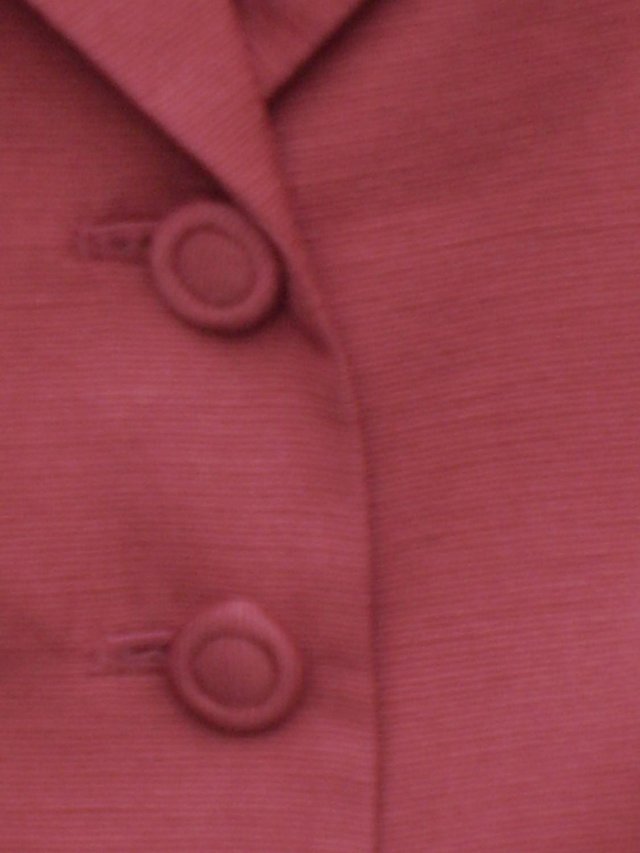 Image 3 of MONSOON Dark Red Silk Jacket – Size 12