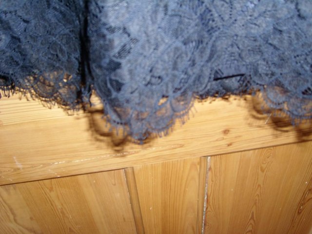 Image 2 of Cute Little Navy Lace Dress – Size 14
