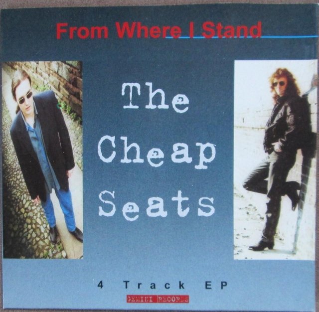 Preview of the first image of The Cheap Seats - From Where I Stand EP (Incl P&P).