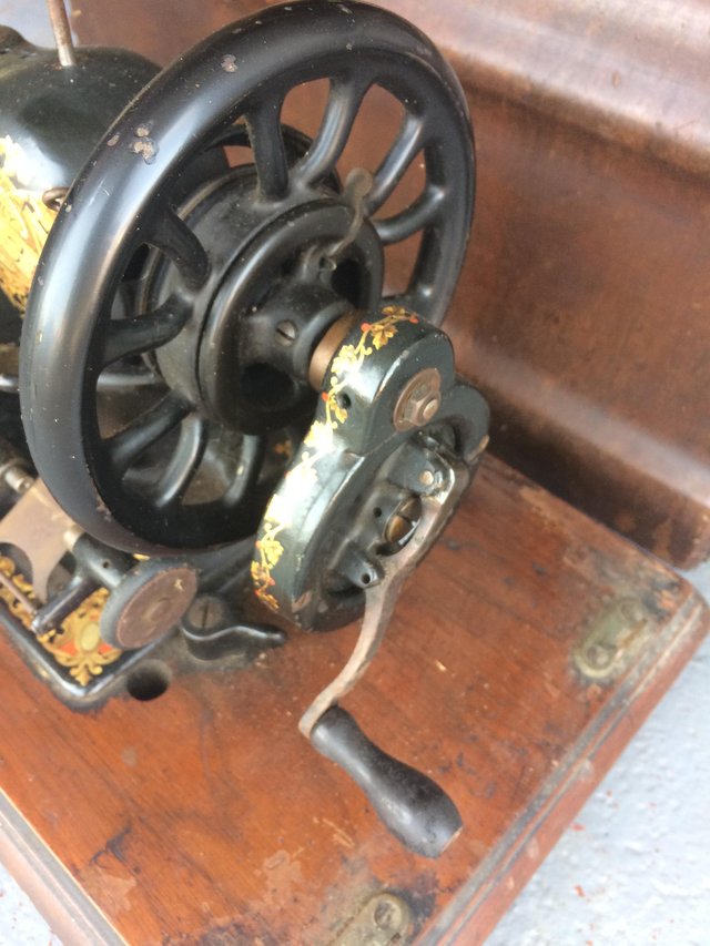 Preview of the first image of Antique "Jones" sewing machine.