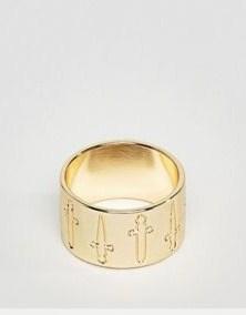 Preview of the first image of ASOS DesignB Men’s Wide Band Ring M/L - NEW.