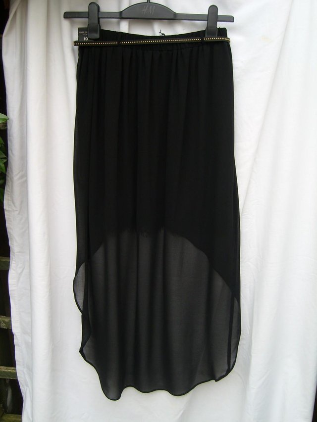 Image 2 of NEW LOOK Black Baroque Skirt – Size 10 – NEW +TAGS