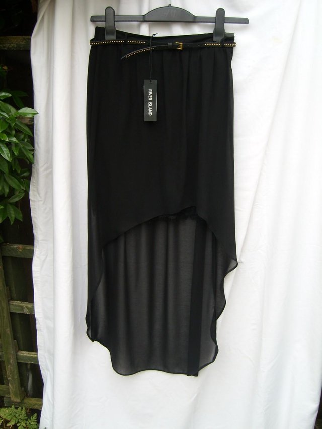 Preview of the first image of NEW LOOK Black Baroque Skirt – Size 10 – NEW +TAGS.