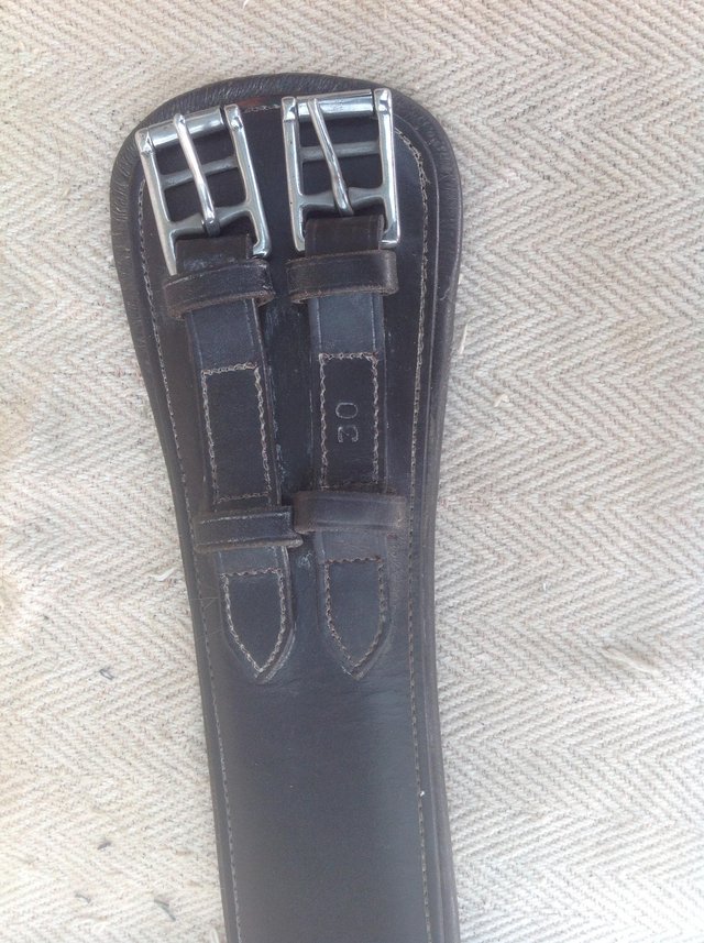 Image 2 of Padded leather dressage girth