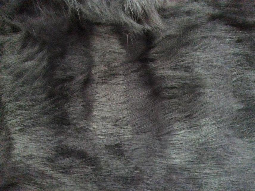 Image 2 of Stunning grey fur jacket As new condition Size 10 designer