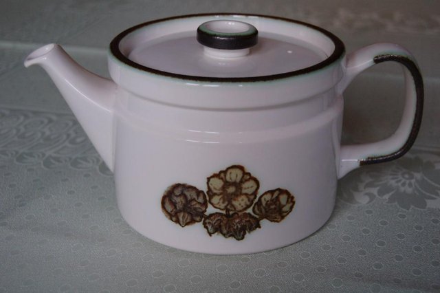 Preview of the first image of Lovely Teapots Wedgwood 'Primrose' & Denby 'Sahara' As New.