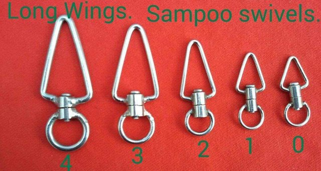 Image 3 of Falconry Stainless Steel Sampoo Swivels.