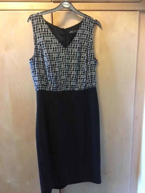 Preview of the first image of Black and White dress - Size 12.