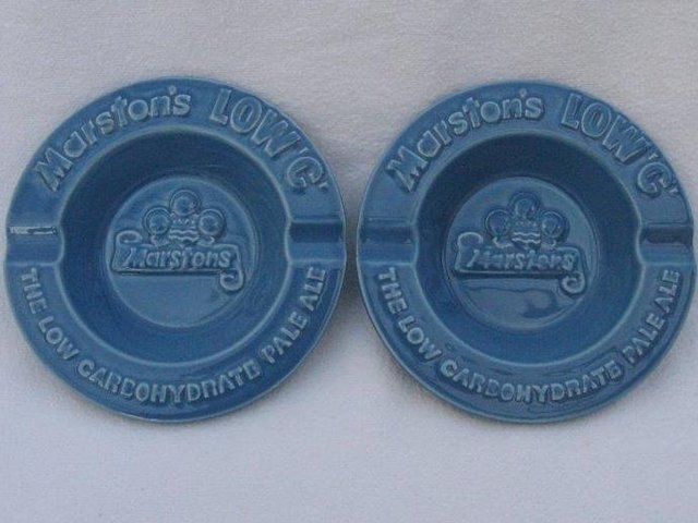 Preview of the first image of Marston's Low 'C' Vintage and rare ashtrays.