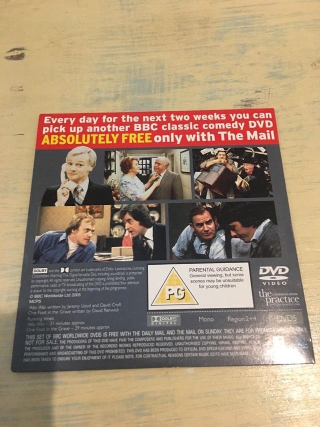 Preview of the first image of BBC DVD Two Classic Comedies (Incl P&P).