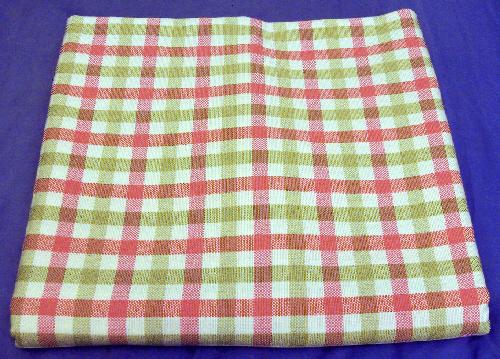 Preview of the first image of Pretty Pink/Green Check Material - Approx 3.30 metres.