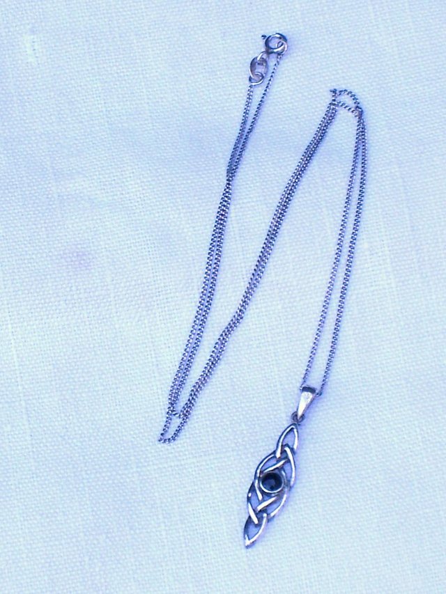 Image 2 of 925 Sterling Silver Celtic Knot Necklace