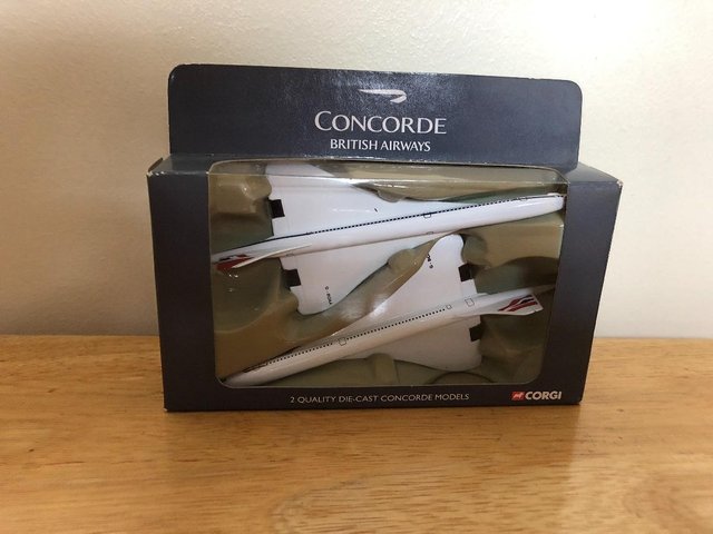 Preview of the first image of Pack of Two Model British Airways Concorde.