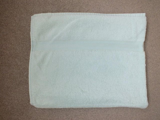 Preview of the first image of BHS Pale Green Bath Sheet (New).