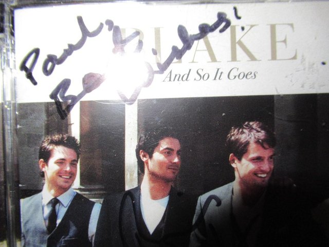 Preview of the first image of Blake Hand Signed CD 'And So It Goes'.
