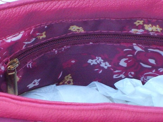 Image 2 of NATHALIE ANDERSEN Hot Pink Shoulder Handbag NEW