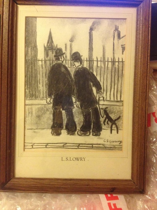 Preview of the first image of L S LOWRYHere is a drawing signed L S LOWRY. I have no authe.