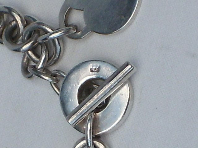 Image 3 of 925 Sterling Silver Chain & Heart Necklace