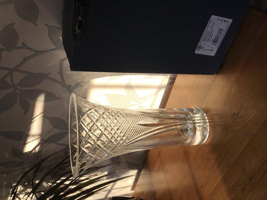 Image 4 of Tall Bohemian Crystal Vase 24%