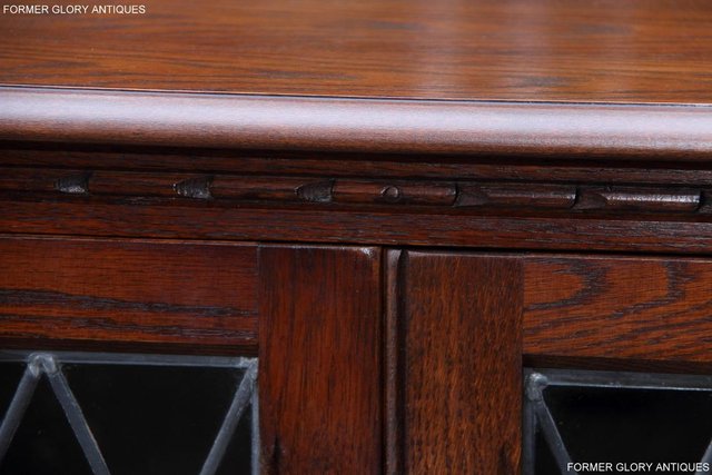 Image 45 of AN OLD CHARM TUDOR BROWN OAK TV CABINET CUPBOARD TABLE STAND