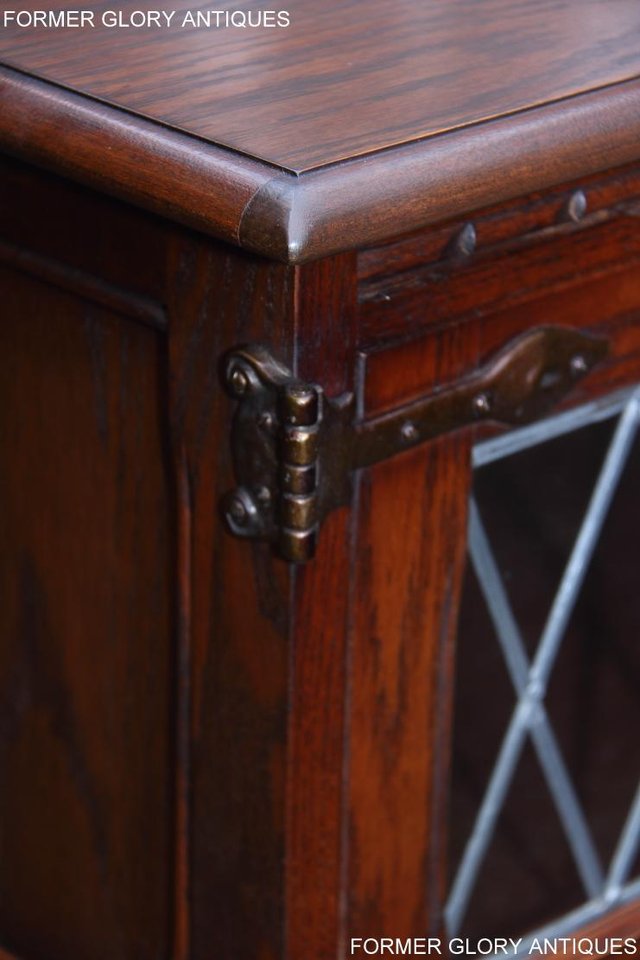 Image 47 of AN OLD CHARM TUDOR BROWN OAK TV CABINET CUPBOARD TABLE STAND