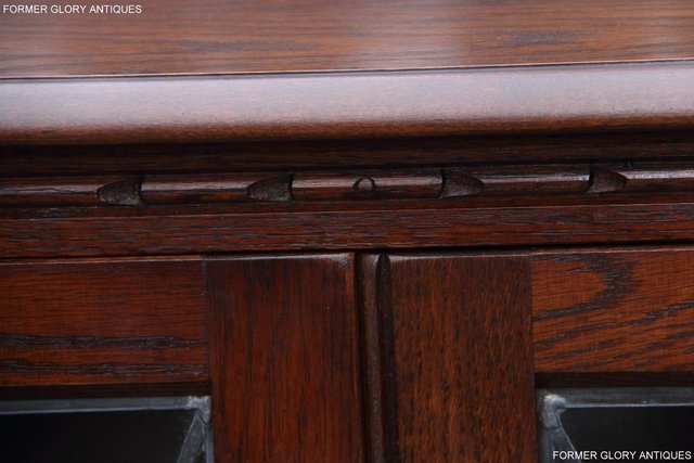 Image 76 of AN OLD CHARM TUDOR BROWN OAK TV CABINET CUPBOARD TABLE STAND