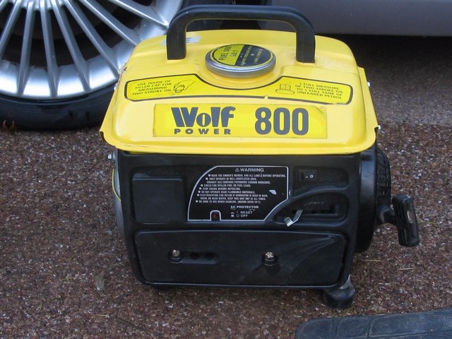Preview of the first image of Wolf Power 800 Petrol Generator.
