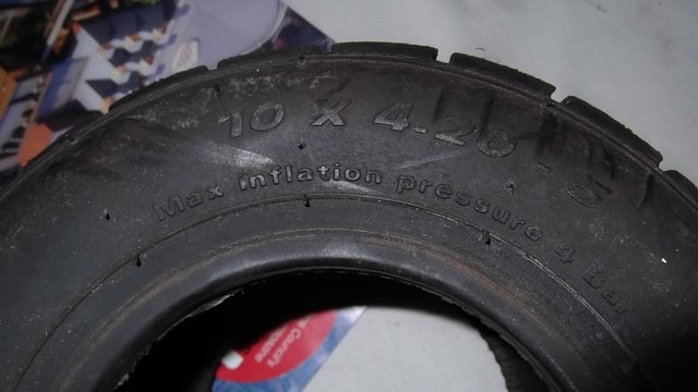 Preview of the first image of Used Go cart tyres not worn out !!! Two Front & Two rear.