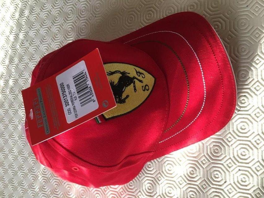 Image 2 of ADULT NEW GENUINE RED FERRARI CAP WITH OFFICIAL TAG