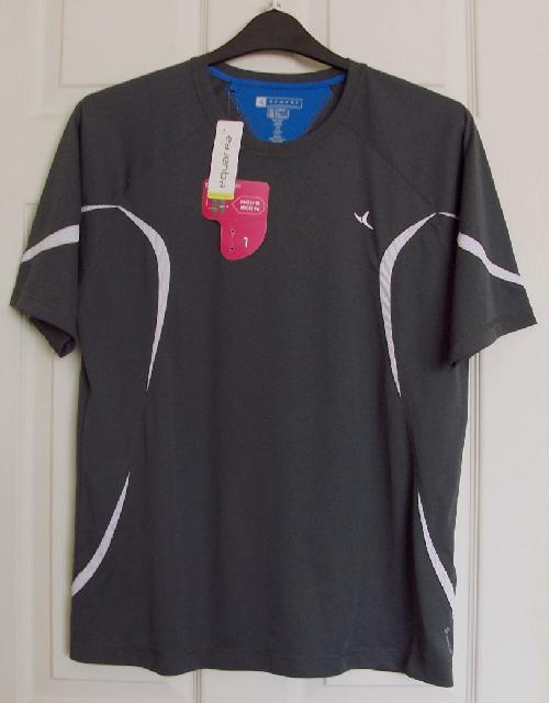 Preview of the first image of Bnwt Men's Dark Grey Sports Top - Size EU L.