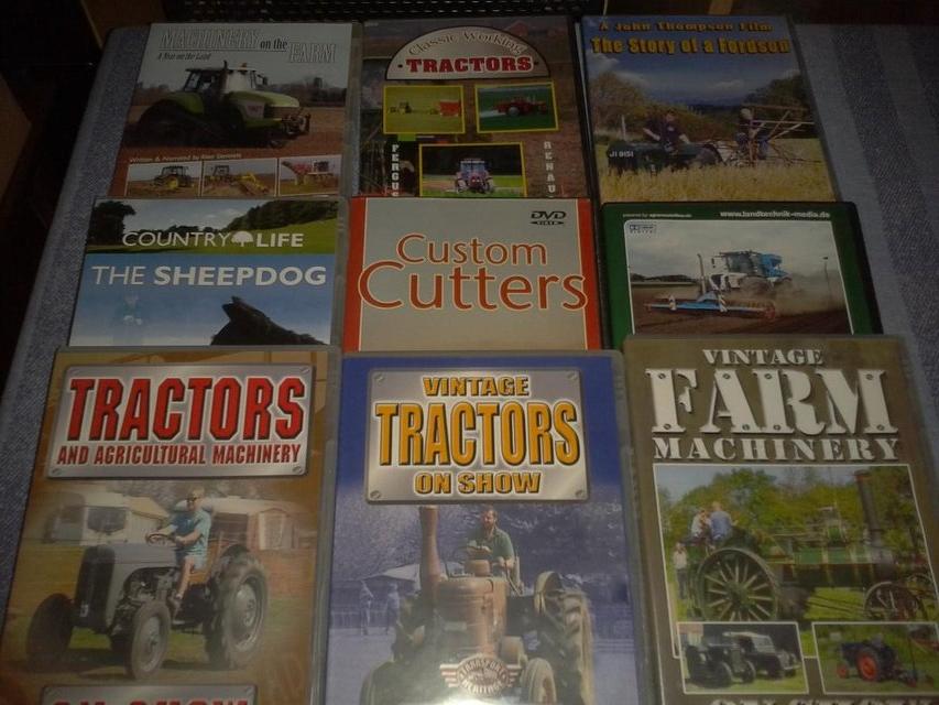 Preview of the first image of 9 Vintage tractor dvds Fordson, Allis, Chalmers & more.