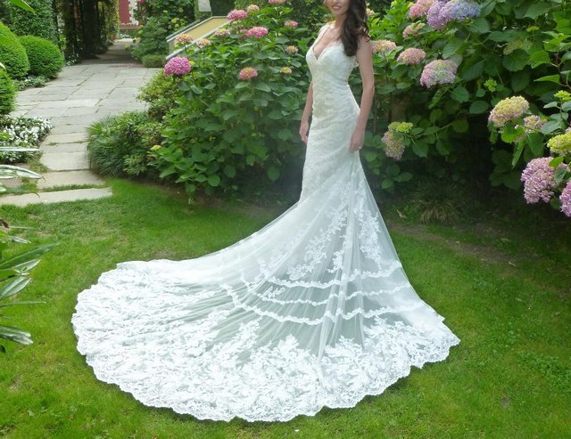 Image 2 of Martina Liana Wedding Dress Fishtail Style dress size 8