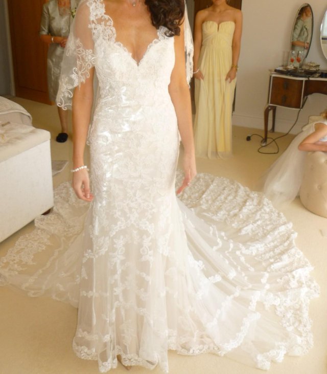 Image 3 of Martina Liana Wedding Dress Fishtail Style dress size 8
