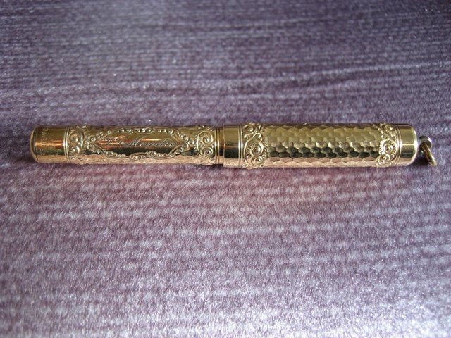 Preview of the first image of VINTAGE Very RARE Pattern Mabie Todd "Safety Pen" c1916.