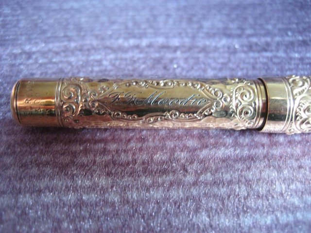 Image 4 of VINTAGE Very RARE Pattern Mabie Todd "Safety Pen" c1916