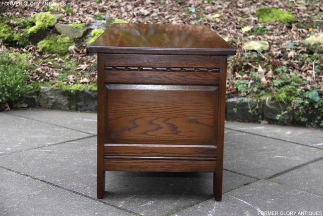 Image 51 of OLD CHARM LIGHT OAK BLANKET TOY BOX RUG CHEST COFFEE TABLE