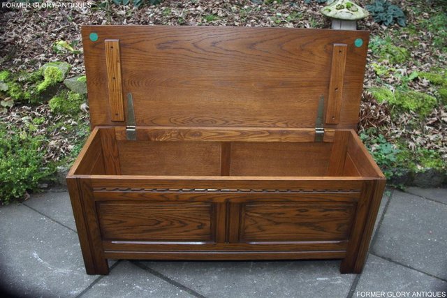Image 62 of OLD CHARM LIGHT OAK BLANKET TOY BOX RUG CHEST COFFEE TABLE